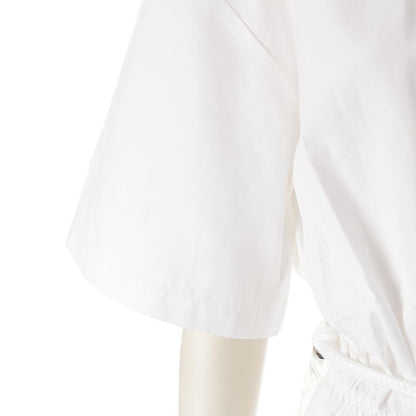 Prada 24 Years Cotton X Acetate X Viscose Short Sleeve Long Switching Dress