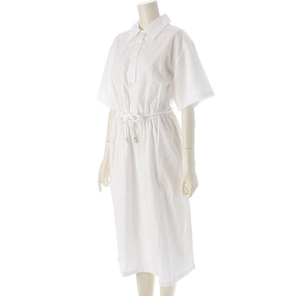 Prada 24 Years Cotton X Acetate X Viscose Short Sleeve Long Switching Dress