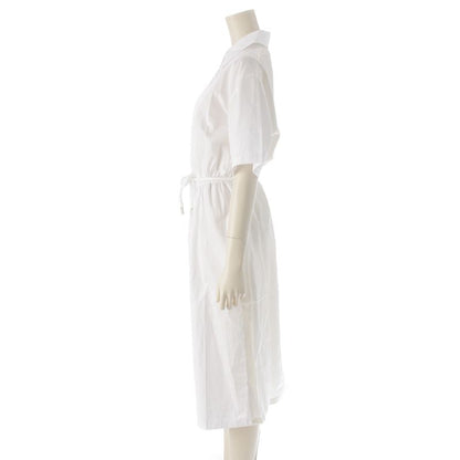 Prada 24 Years Cotton X Acetate X Viscose Short Sleeve Long Switching Dress