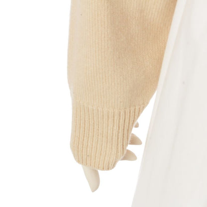 Celine Cashmere Eddy Period Carriage Embroidery Crew Neck Short Length Knit