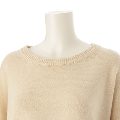 Celine Cashmere Eddy Period Carriage Embroidery Crew Neck Short Length Knit