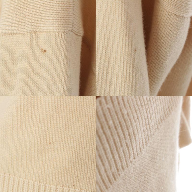 Celine Cashmere Eddy Period Carriage Embroidery Crew Neck Short Length Knit