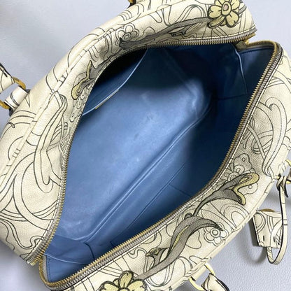 Prada Glace Calf Rabbit Handbag