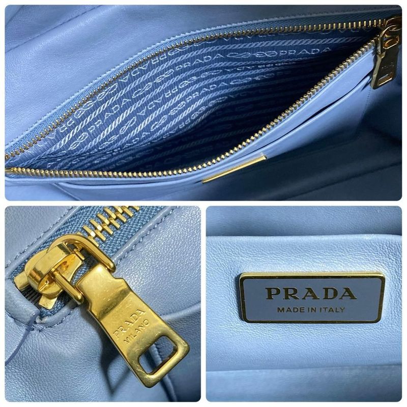 Prada Glace Calf Rabbit Handbag