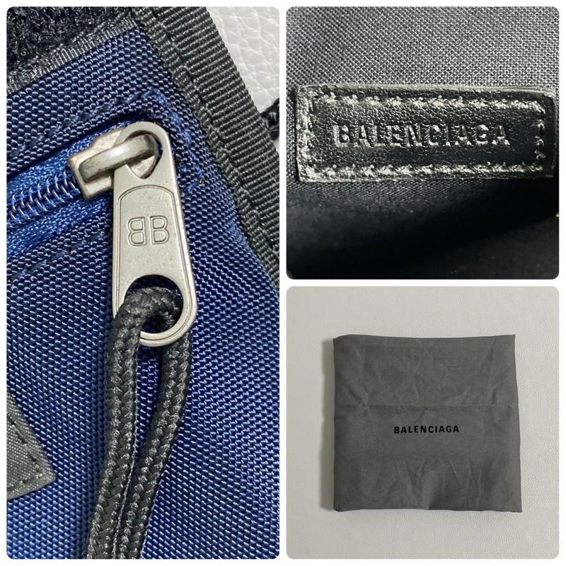 Balenciaga Explorer Smartphone Shoulder Bag Navy