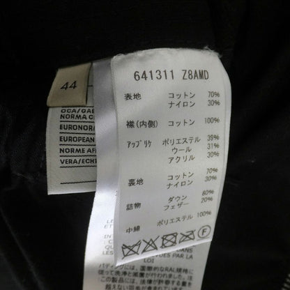 Gucci Down Jacket Black 641311 Z8amd Size Indication 44 Pttch LOGO