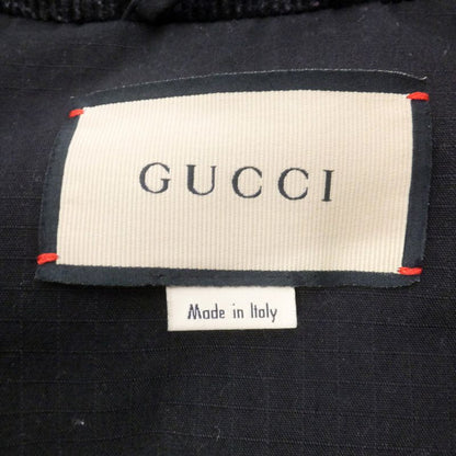 Gucci Down Jacket Black 641311 Z8amd Size Indication 44 Pttch LOGO