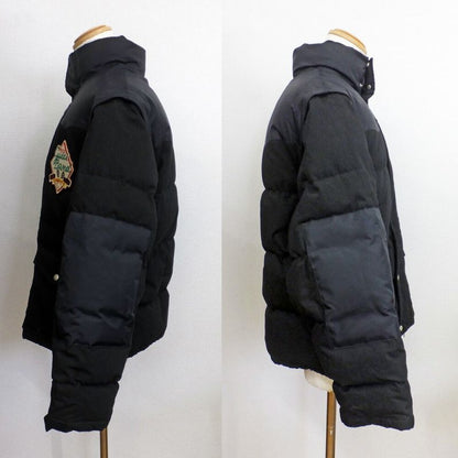 Gucci Down Jacket Black 641311 Z8amd Size Indication 44 Pttch LOGO