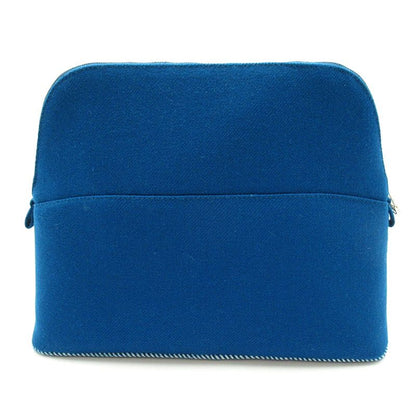 Hermes Bolide Pouch GM Animo Natte H103834m 01 Wool Women's Other Bag Blue