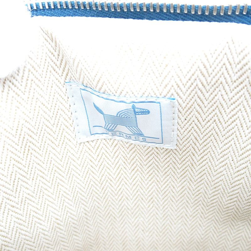 Hermes Bolide Pouch GM Animo Natte H103834m 01 Wool Women's Other Bag Blue