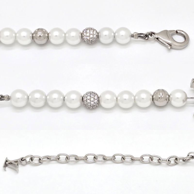 Louis Vuitton Bracelet Dandy Pearl Arm Circumference Approx