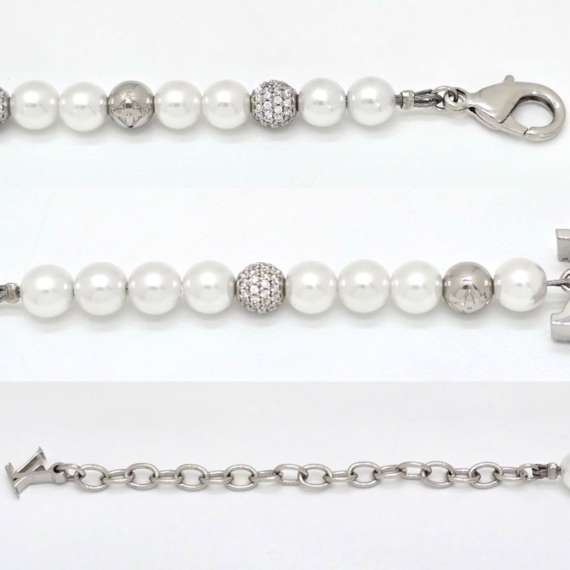 Louis Vuitton Bracelet Dandy Pearl Arm Circumference Approx