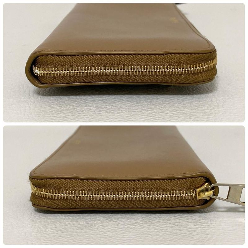 Loewe Knot Zip Around Wallet Camel