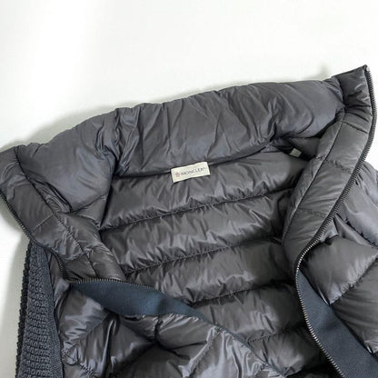 Moncler Knit Down Coat Jacket S Gray