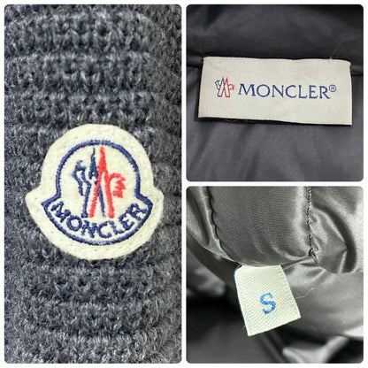 Moncler Knit Down Coat Jacket S Gray