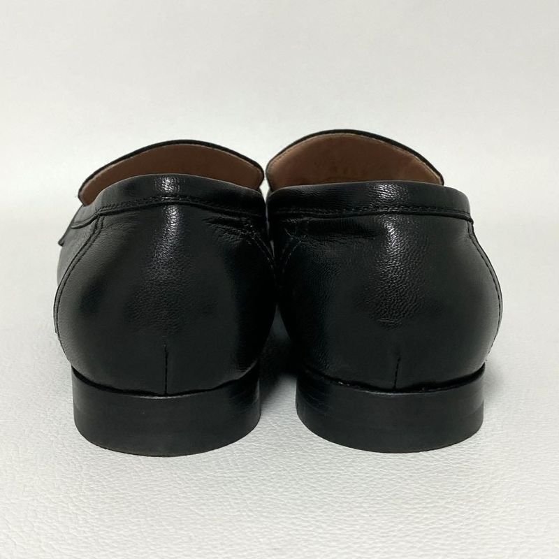 Hermes Moccasins Paris Loafers 35.5 Black