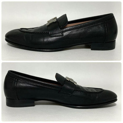 Hermes Moccasins Paris Loafers 35.5 Black
