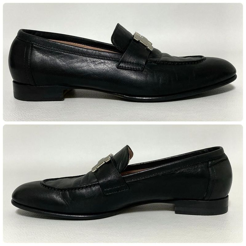 Hermes Moccasins Paris Loafers 35.5 Black