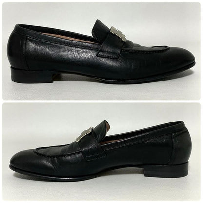 Hermes Moccasins Paris Loafers 35.5 Black