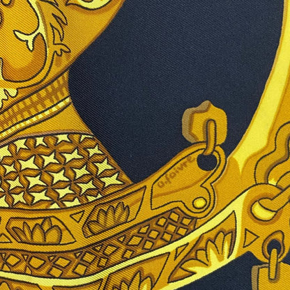Hermes Kare90 Armets En Panache Feathered Cavalry Helmet Black X Gold Scarf