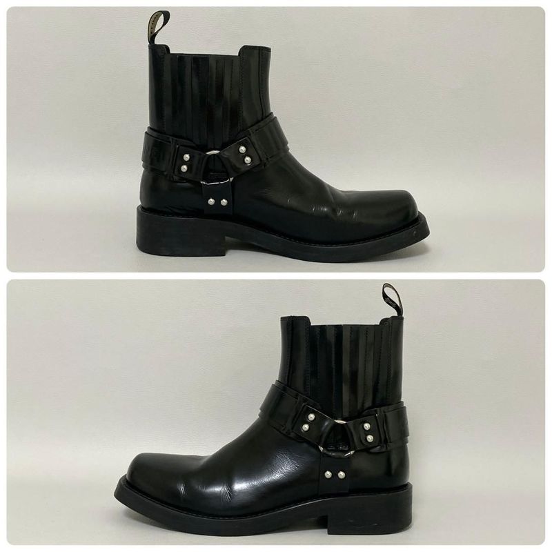 Celine Camargue Biker Chelsea Boots 39 Black
