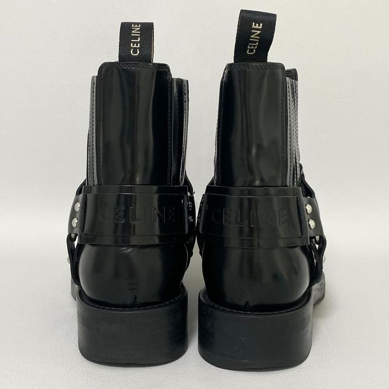 Celine Camargue Biker Chelsea Boots 39 Black