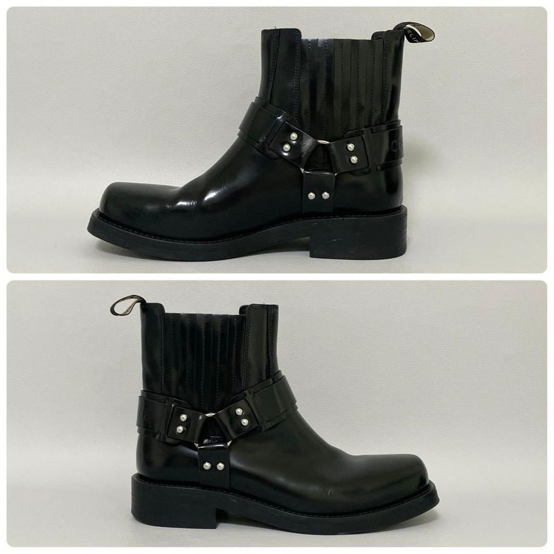 Celine Camargue Biker Chelsea Boots 39 Black