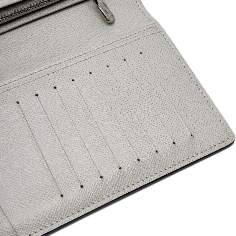 Louis Vuitton Wallet White Taigarama Portefeuille Brazza