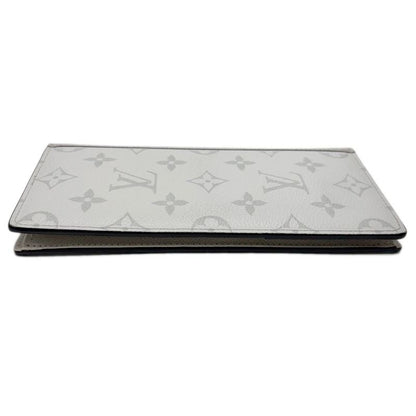 Louis Vuitton Wallet White Taigarama Portefeuille Brazza