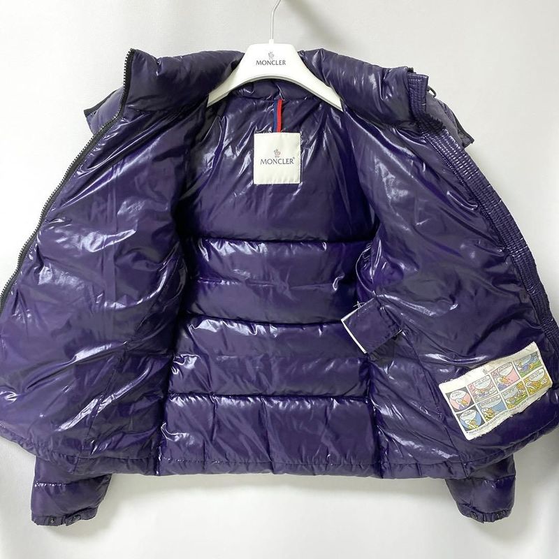 Moncler Bady Down Jacket 0 Purple