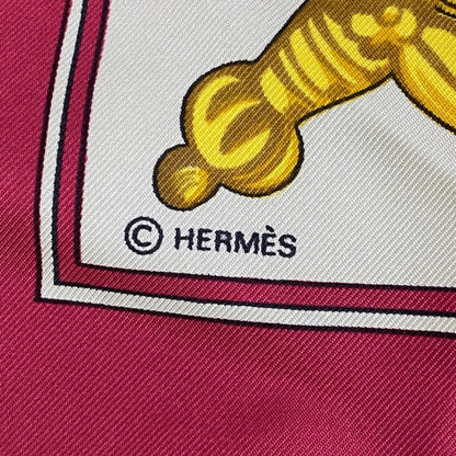 Hermes Scarf Silk Carre 90 LE Tarot Card Multicolor