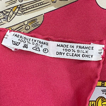 Hermes Scarf Silk Carre 90 LE Tarot Card Multicolor
