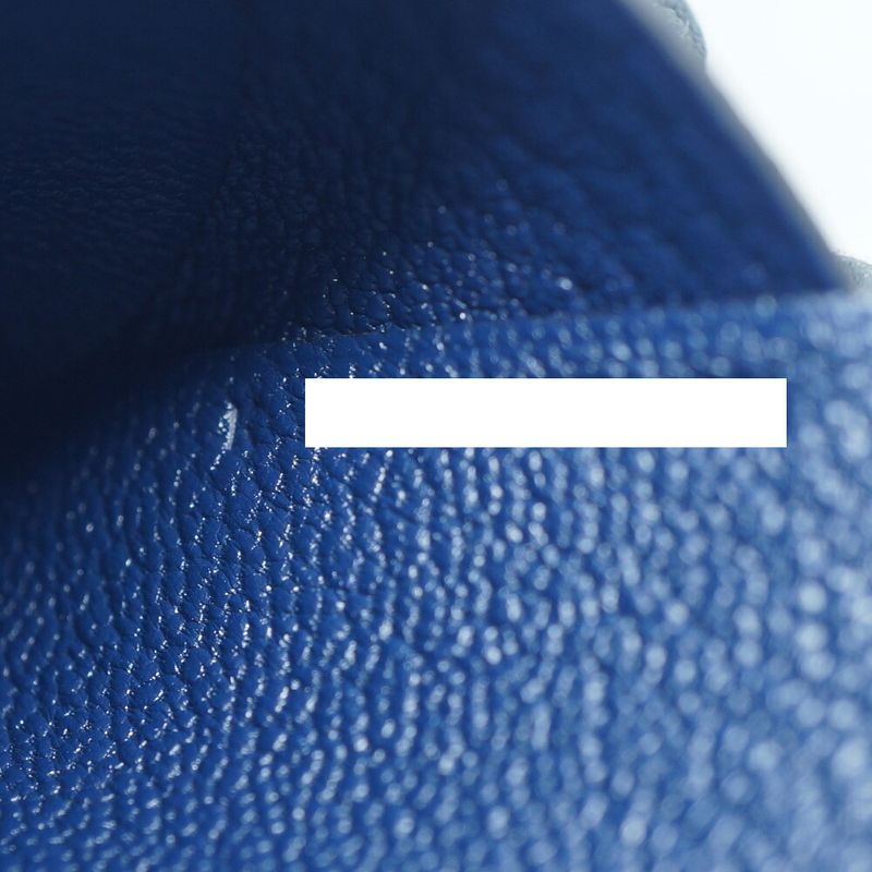 Hermes Calvi Duo Blue-navy-silver-hardware K Stamp Manufactured In 2025