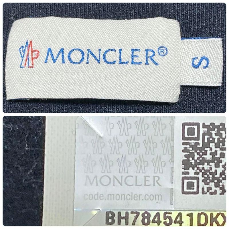 Moncler Down Jacket S Black Zip Up Hoodie