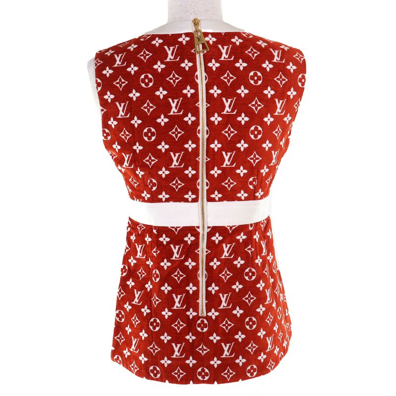 △louis Vuitton 22AW Monogram Taua Ring Sleeveless Tunic Tops Brown 34 With