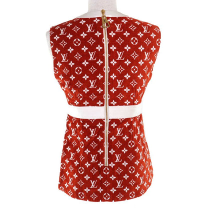△louis Vuitton 22AW Monogram Taua Ring Sleeveless Tunic Tops Brown 34 With