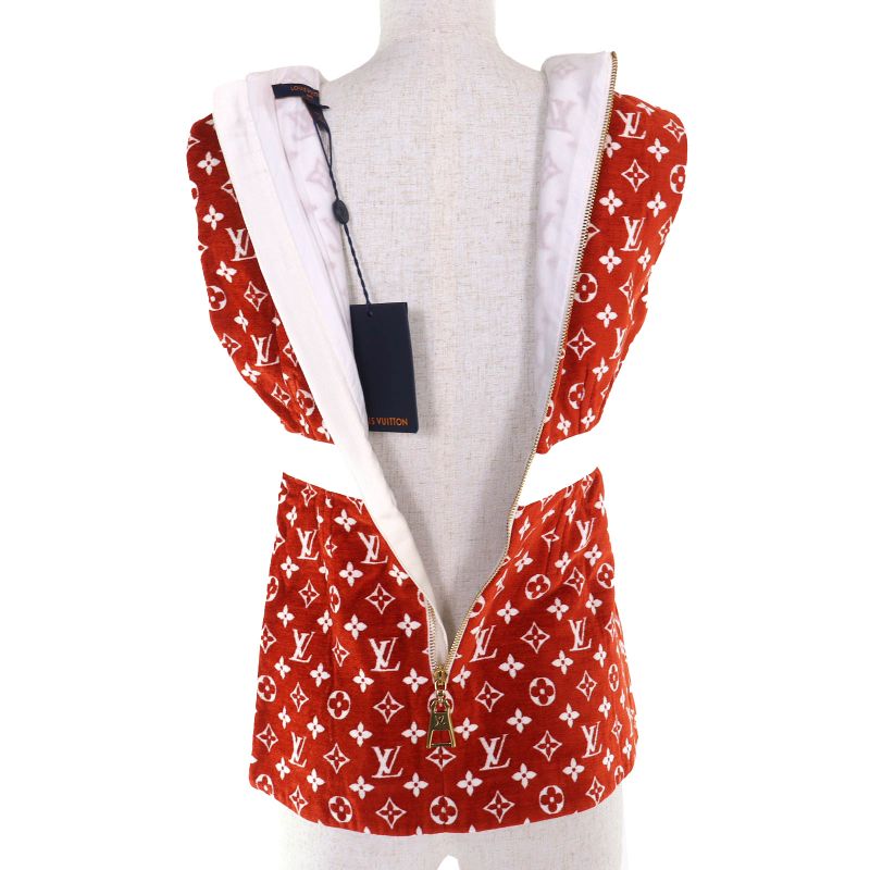 △louis Vuitton 22AW Monogram Taua Ring Sleeveless Tunic Tops Brown 34 With