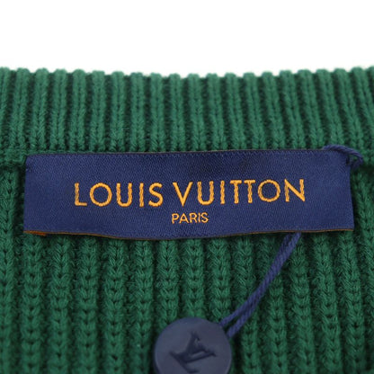 ○louis Vuitton 2021 Hkn67w Logo Embroidery Rasta Color Crew Neck Block Knit