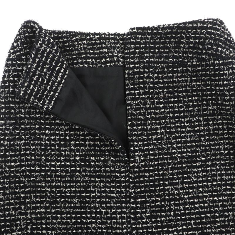 ◇chanel Vintage 03C P20548 P20413 Wool Matelasse Tweed Setup Suit With Coco