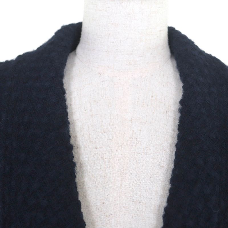 ◇chanel Boutique Vintage Wool 90’s Coco Mark Tweed Suit With Button And Logo