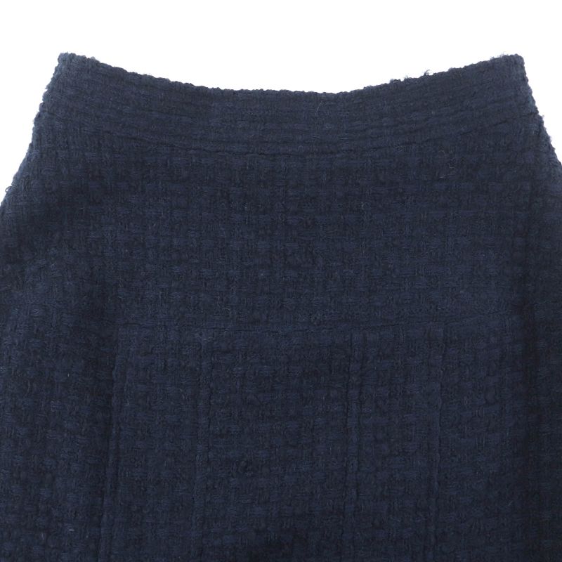 ◇chanel Boutique Vintage Wool 90’s Coco Mark Tweed Suit With Button And Logo