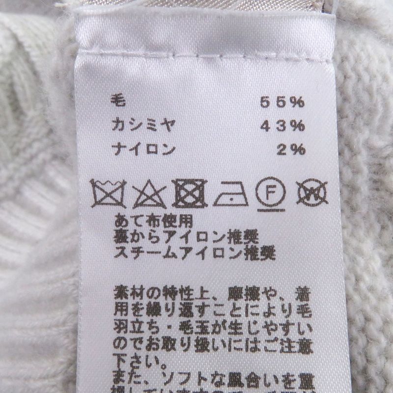 □hermes 22AW Cashmere Blend Chimayo Ortega Pattern Long Sleeve Sweater Knit