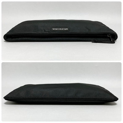 Balenciaga Explorer Logo Clutch Black