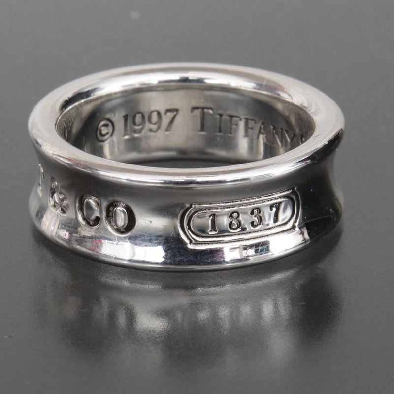 Tiffany & Co 1837 Wide Ring No 10 AG 925 Thick E1142