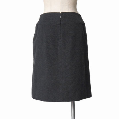 Chanel Vintage Skirt 38 CC Logo Button