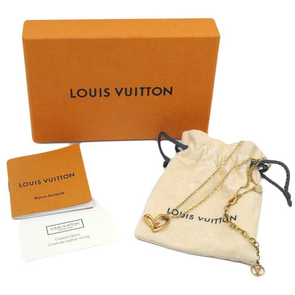 Louis Vuitton M00465 Collier Heart Foreign Love Necklace Gold Approx