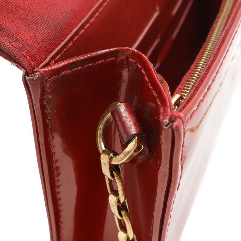 Louis Vuitton Monogram Vernis Clutch Anna Chain Bag Shoulder Bag