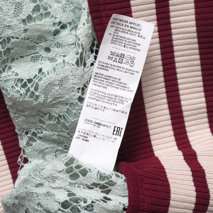 Dolce & Gabbana Cardigan 38 Long DG Logo Lace