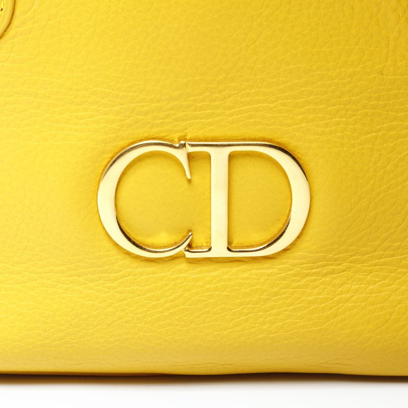 Dior Leather CD Logo Bowling Bag