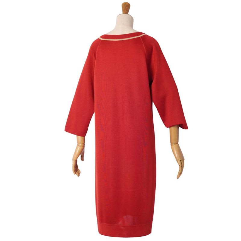 Hermes Dress 21 SS 3/4 Sleeve Silk Cut Replacement Knit